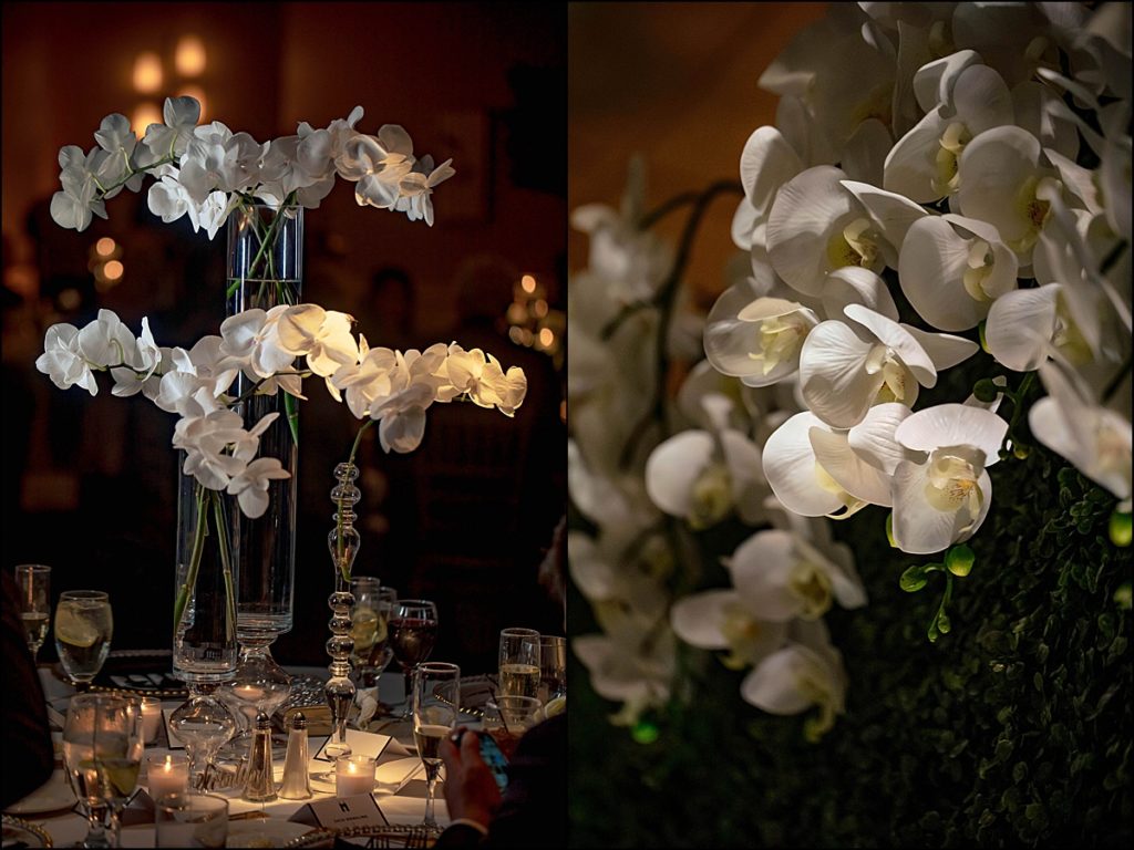 wedding table florals