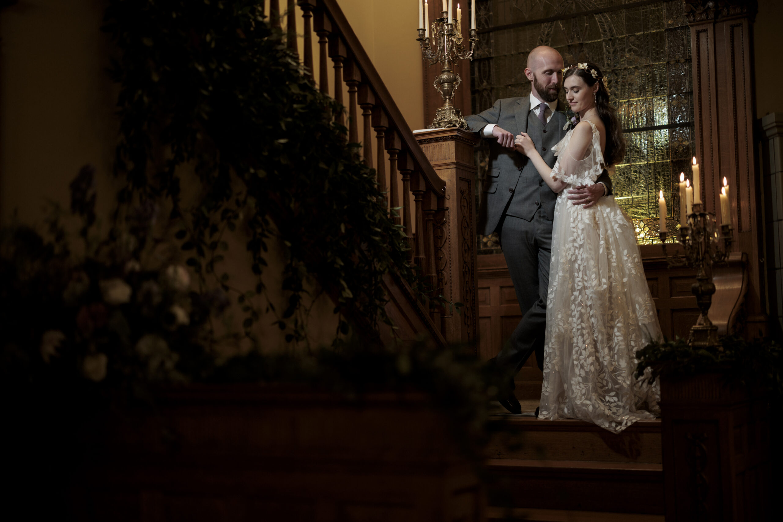Fairytale Fall wedding at Wiedemann Hill Mansion