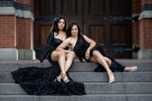 Downtown Cincinnati engagement photography with Sherri Barber